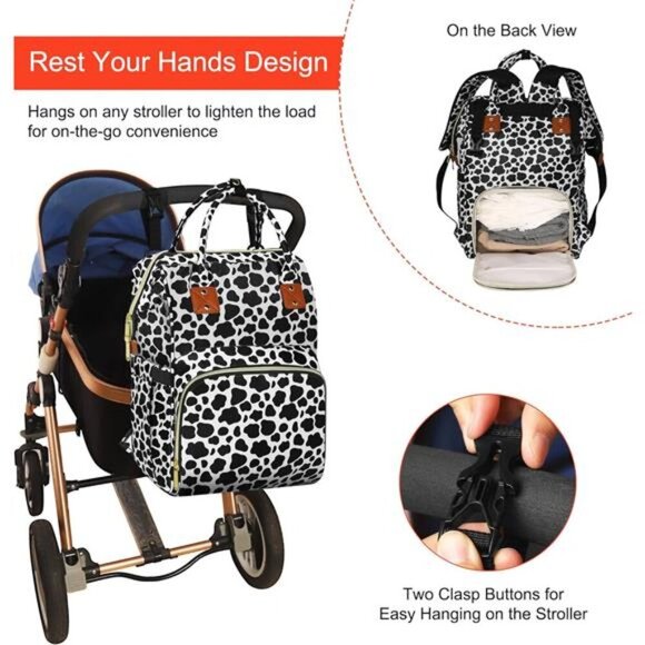 Diaper Bag Backpack Multi-Function Baby Bag With Large Capacity - Picture 5 of 7